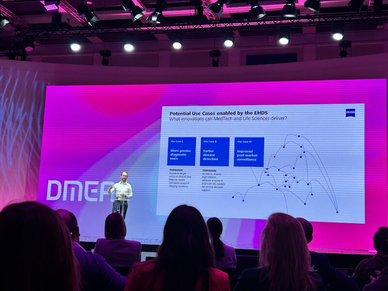 Andreas T. Bachmeier speaking at DMEA25